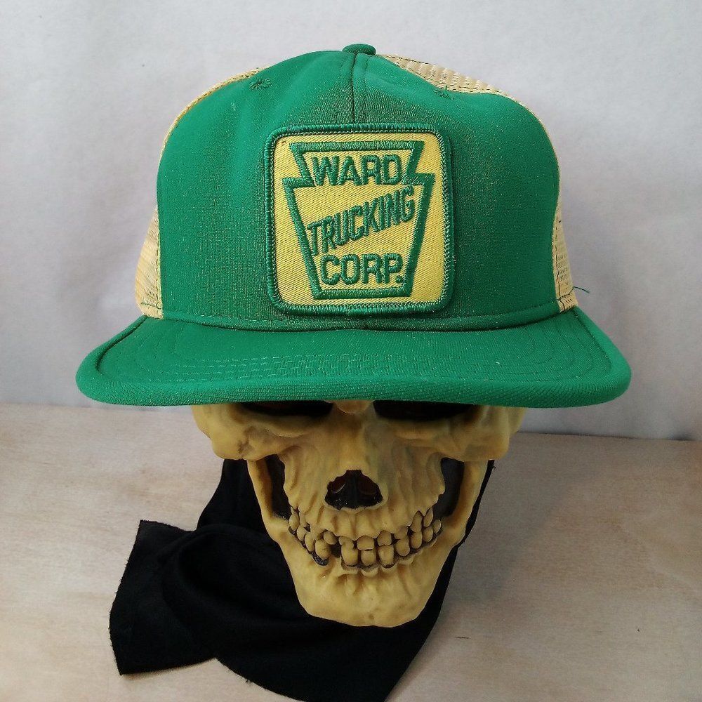 Deadstock Vintage Ward Trucking Company Patch Snap Trucker Hat